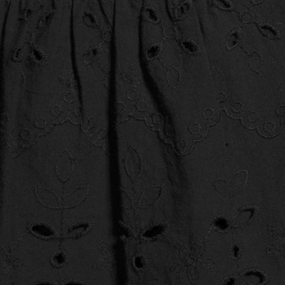 Time and Tru Black Eyelet Top - Picture 5 of 12